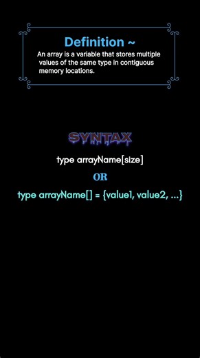 C++ arrays #Shorts #coding