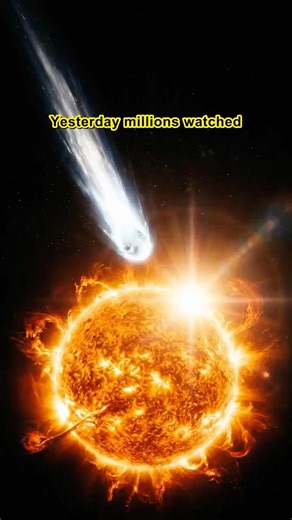 A Comet Died Live on Camera. Millions Watched. #space #universe #science #astronomy #comet