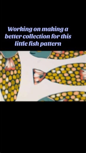Trying to do better with making collections, so here’s a pattern i made to go with my colorful fish
