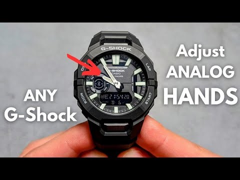 How to Adjust Hands on a G-Shock watch ( 2 Different Ways)