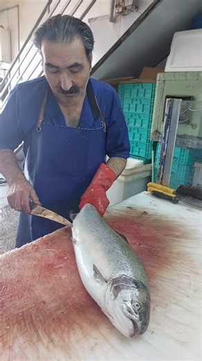 Butterflying a Salmon Like a Sushi Master – So Precise!