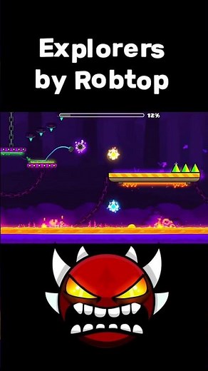 Explorers In Geometry Dash by Robtop #geometrydash #robtop #shorts