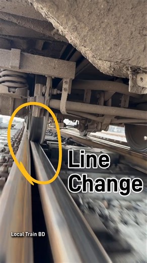Train Line Change. #switch #train #shorts