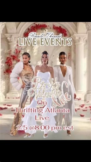 Resale Threads Live on Thrifting Atlanta LIVE tonight 2/5 @8:00 pm est SEE YOU THERE 💕💕💕 | Resale Threads Live