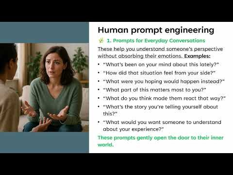 Human prompt engineering Prompts for Everyday Conversations