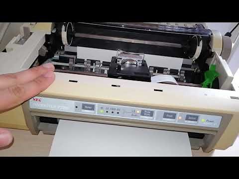 Nadeldrucker von 1987 mit Wibdows 10 - NEC P2200 Pinwriter