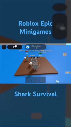 Roblox Epic Minigames: Shark Survival! #roblox #gaming #shorts