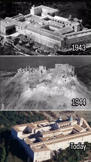 The Abbey of Monte Cassino, one of the most sacred Catholic monasteries, was destroyed in 1944.