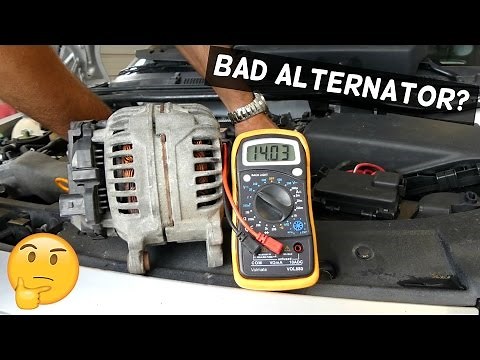 HOW TO KNOW IF YOUR ALTERNATOR IS BAD DEMONSTRATED ON AUDI