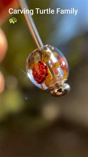 Turtle Family Bead Charm 🐢 | Handcrafted Jewelry ✨ #diy #charm #jewelry #craft #shortsfeed