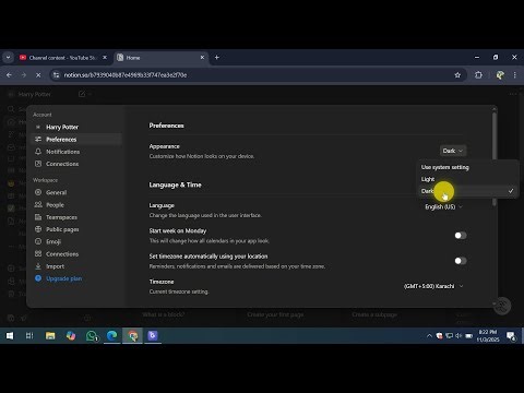 How To Change Notion To Dark Mode