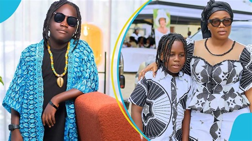 "Stubborn": Mzbel's son Okomfo Black refuses to cut off his dreadlocks, video