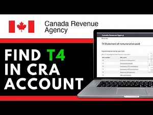 Where to Find T4 in CRA Account! 2025 (UPDATED GUIDE)