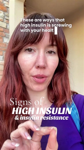 These are common signs of high insulin and insulin resistance that you shouldn’t ignore. Here’s how insulin resistance affects the body. #insulin #insulinsensitivity
