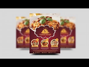 Perfect Restaurant Menu Card design | Photoshop Tutorials