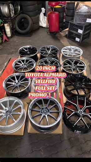 20 Inch Sport Rim Promo for Toyota Alphard & Vellfire — Full Set