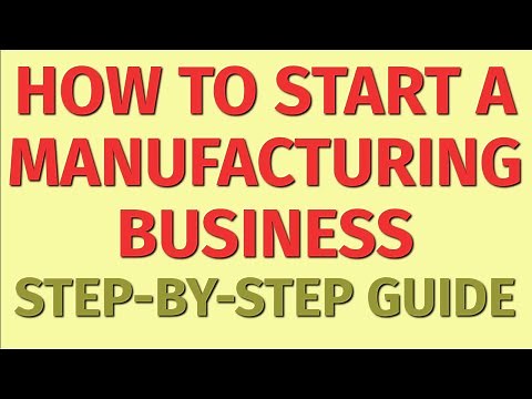 Starting a Manufacturing Business Guide | How to Start a Manufacturing Business | Business Ideas