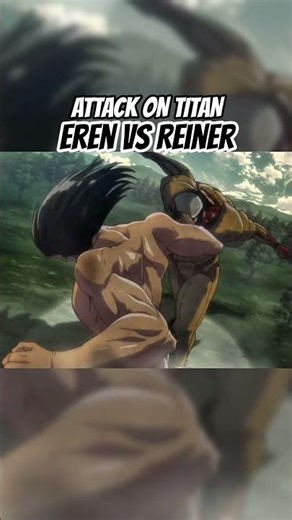Eren vs Reiner ATTACK ON TITAN 💥⚔️ #Rivalry #Titans #Conflict