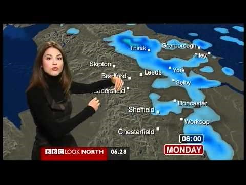 Keeley Donovan on Look North - hottest weathergirl ever? (BBC1, 29.11.10)