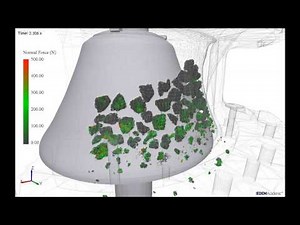 Rock Breakage in Cone Crusher using EDEM Simulation (Courtesy of Chalmers University of Technology)
