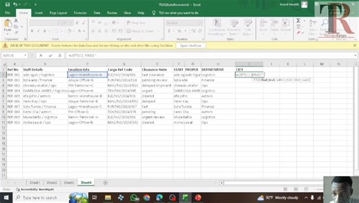 BASIC EXCELL FUNCTION FOR TEXT 9 Follow @techiesreign on all platforms to gain access and start learning today!#LearnTech #TechiesReign #WebDevelopment #DataAnalysis #ProjectManagement #TechSkills #OnlineLearning #TechTraining #CareerGrowth #digitalskills | Techiesreign