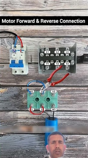 ⚡ Motor Connection Explained | Wiring & Working Single Phase Motor Connection | Easy Method