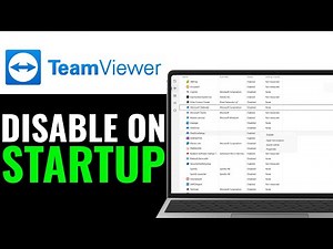 How to Disable Teamviewer on Startup 2025 (QUICKLY)