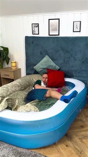 Epic Bed Pool Prank! 😂🏊‍♂️💤