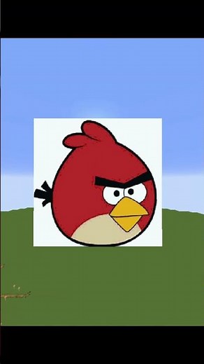 Absolutely Satisfying Pixel Art in Minecraft: Angry Birds Edition! #shorts #minecraft #gaming