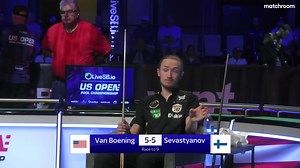 Well, well, well... 👀 Arseni Sevastyanov is keeping pace with five-time champion Shane Van Boening. The Finn is tied level at 5-5! 👊 Live SB Việt Nam | #WNT | #USOpenPool 🇺🇸 | Matchroom Pool