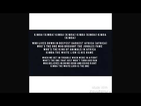 Kimba The White Lion Theme Song Lyrics