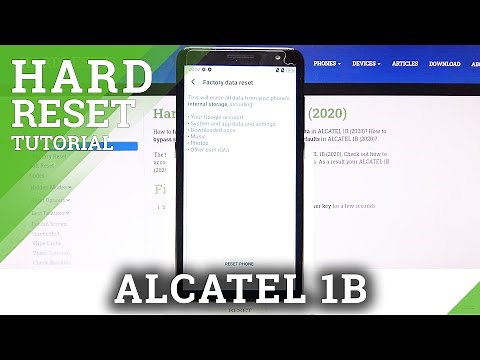 How to Hard Reset ALCATEL 1B – Wipe Data