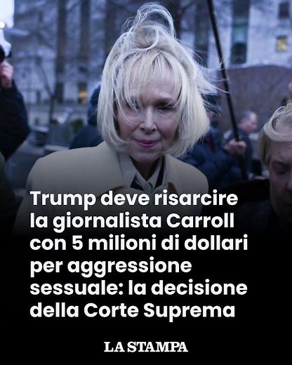 TRUMP deve risarcire con 5 MILIONI la giornalista CARROLL