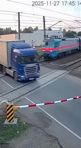 Deadly Train vs Truck Crash at Rail Crossing 🚆🚚💥 | Shocking CCTV Footage
