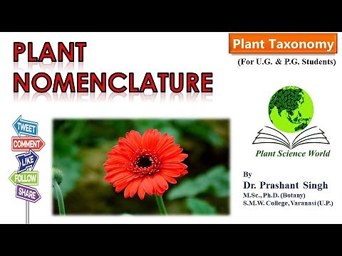 Plant/Botanical Nomenclature