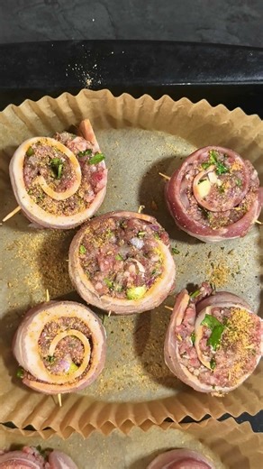 Bacon Mince Rolls 🥓🥓 #viral #food #easyrecipe