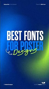 BEST FONTS FOR POSTER DESIGN | Fonts for Graphic Designer | CorelDRAW 2025