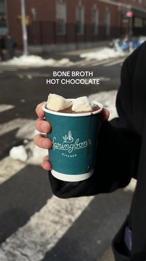 the richest hot chocolate in town…and it’s good for you too. only at springbone! #nycfood #bonebroth #nycrestaurants