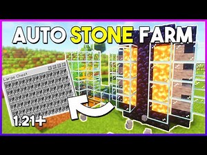 Minecraft 1.21+ Automated Stone Farm Build (Easy & Super Fast!)