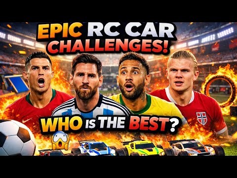 5 Extreme RC Clash Challenges | Messi, Ronaldo, Neymar & Haaland Battle! 💥