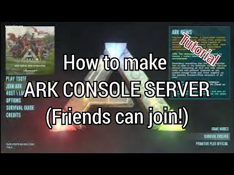 How to make an Ark Survival Evolved Server on Console (2024) (Friends can join!)