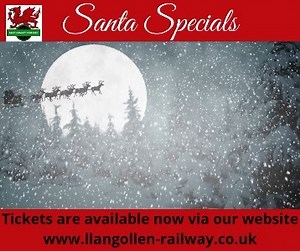 6.7K views · 33 shares | Tickets for our Santa Specials are on sale now via our website. Make magical memories as your family take a steam train ride through the beautiful Dee Valley. On arrival Santa will be in his grotto to wave at the children and Santa's elves will give every child an age related gift. For more information and to book visit www.llangollen-railway.co.uk | Llangollen Railway | Facebook