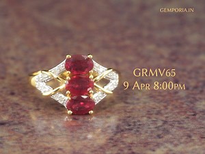 10K views · 198 reactions | The combination of bright diamonds and vivid rubies is a match made in heaven! Register here for a "notify me" : https://goo.gl/Fnn6nD Coming Soon on Tata Sky 188, Airtel 137, Videocon d2h 119 & DishTV 157 Time: 8:00 P.M. (9th Apr) Design Code: GRMV65 #AuthenticBeauty | Indology by Gemporia | Facebook