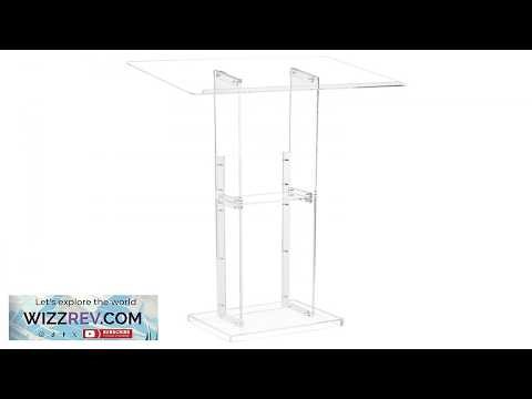 VEVOR Stand Up Podium Desk Adjustable and Mobile Design