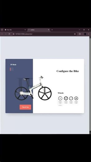 3D BIKE CONFIGURATOR HTML & CSS