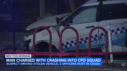 1 charged in crash that injured 2 Chicago police officers near Wrigley Field