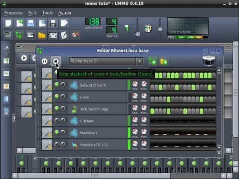 Tutorial LMMS en español [Crear ritmos Trance y Uso de Triple Oscillator]