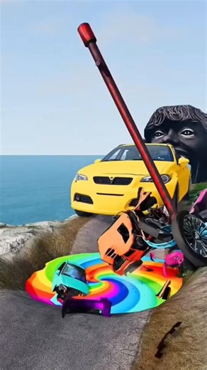Colorful Small to Giant Cars vs 67Hammer - BeamNG.drive #shorts#beamngdrive #trending #gaming #usa