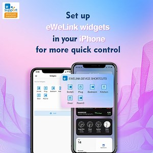 Do you want to add eWeLink Widgets for your iPhone? A month ago, one of eWeLink users said "Why don't you guys make eWeLink widgets for the IOS version?" 🙌Now this function is out! A faster way to control your favorite device instead of opening eWeLink app. Setting tutorial👉https://bit.ly/widgetsforIOS 📍*At present you can add one-gang switch/socket to Device Widgets, and we will support more device types on a regular basis. 🤞If you think some devices should be more prioritized supported by 