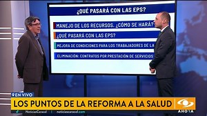 #ReformarLaSaludEs | ¿Qué pasará con las EPS en Colombia? Noticias Caracol habló con un experto para entender en detalle la propuesta del Gobierno nacional de la reforma a la salud. ¿Desaparecerán regímenes contributivo y subsidiado? Conéctese en www.noticiascaracol.com | Noticias Caracol